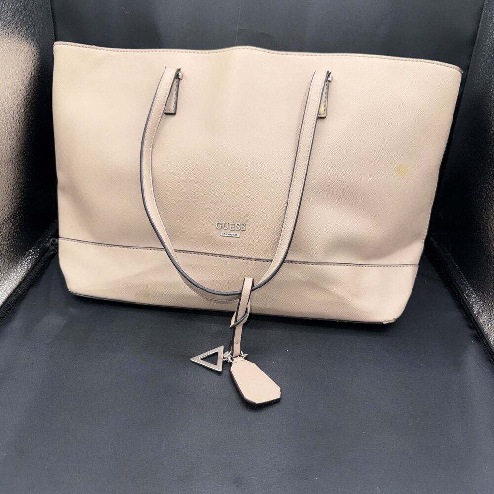 GUESS Clarke Carryall Tote Bag – Dusty Mauve – Structured Handbag Purse